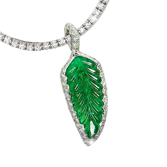 Pendentif "Feuille du vent"