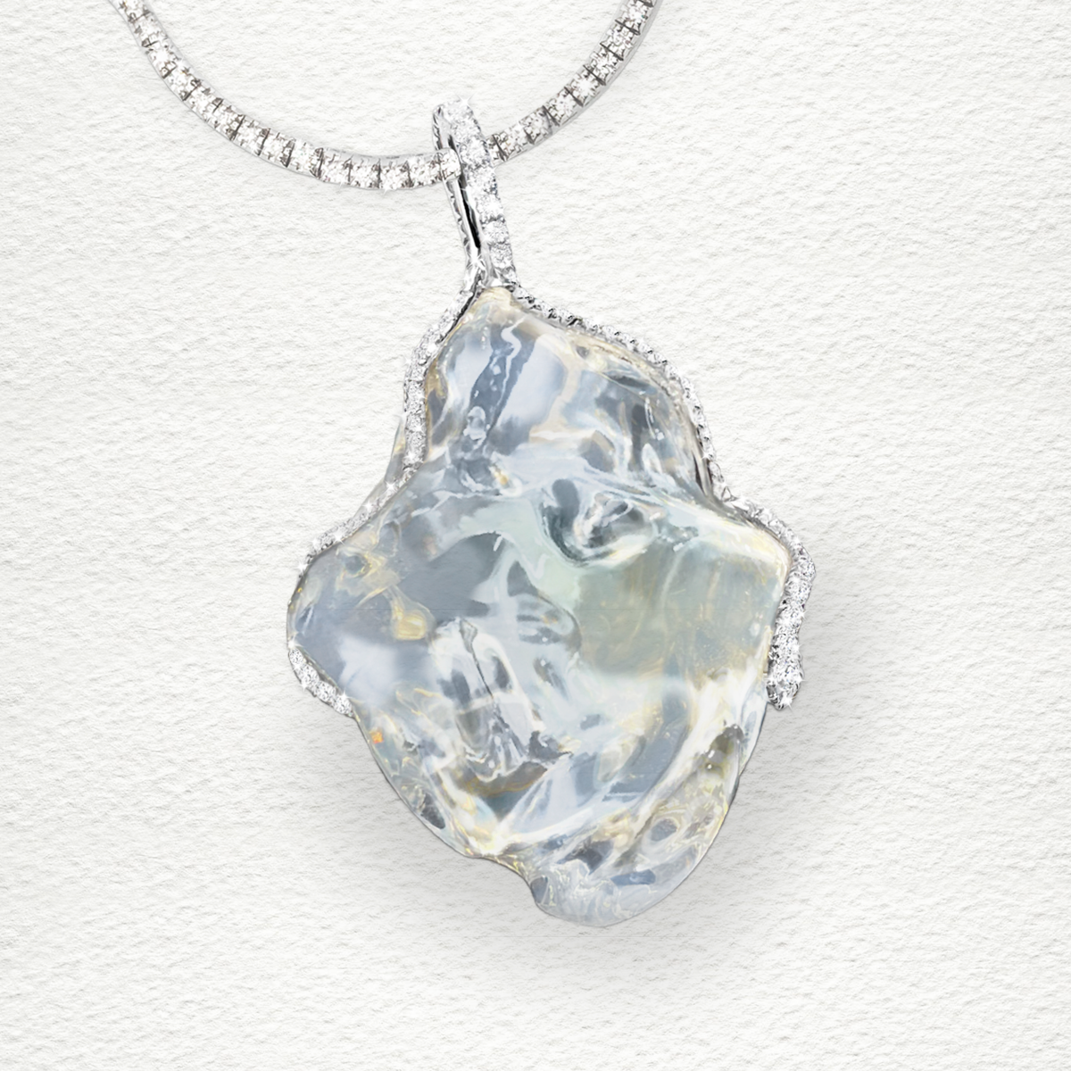 Pendentif "Bubble" & Collier "Ruisseau"