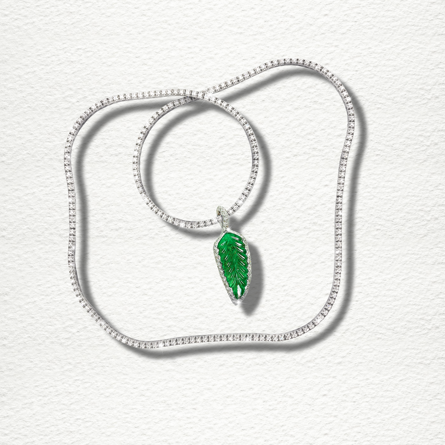 Pendentif "Feuille du vent"