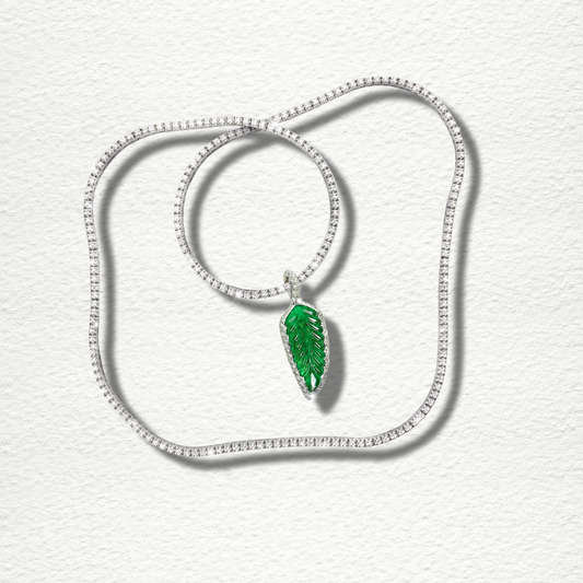 Pendentif "Feuille du vent"