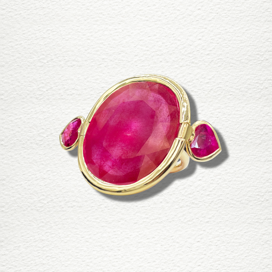 Bague "Vol rouge"